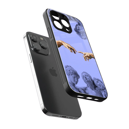 Sculpted Elegance sleek iphone 14 pro max cover with tempered glass back and TPU edges