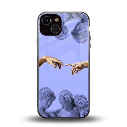 Sculpted Elegance back phone cover | glass case for iphone 13