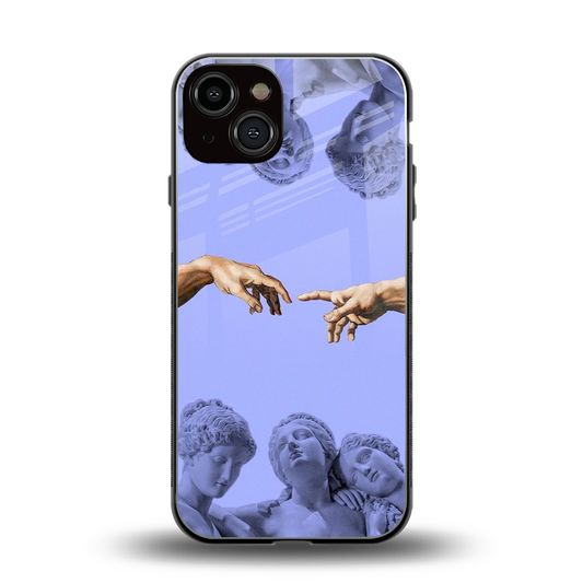 Sculpted Elegance back phone cover | glass case for iphone 13