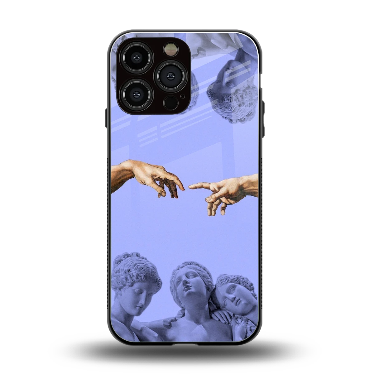 Sculpted Elegance back phone cover | glass case for iphone 15 pro max
