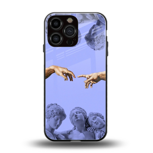 Sculpted Elegance back phone cover | glass case for iphone 15 pro max