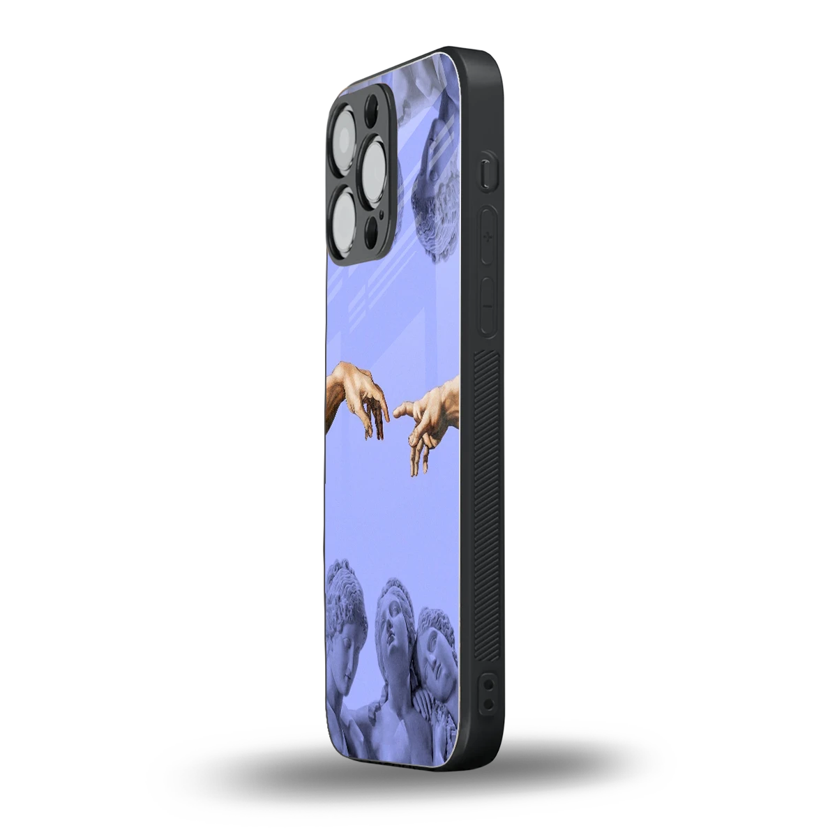 Sculpted Elegance iphone 15 pro max mobile cover | shockproof glass phone case