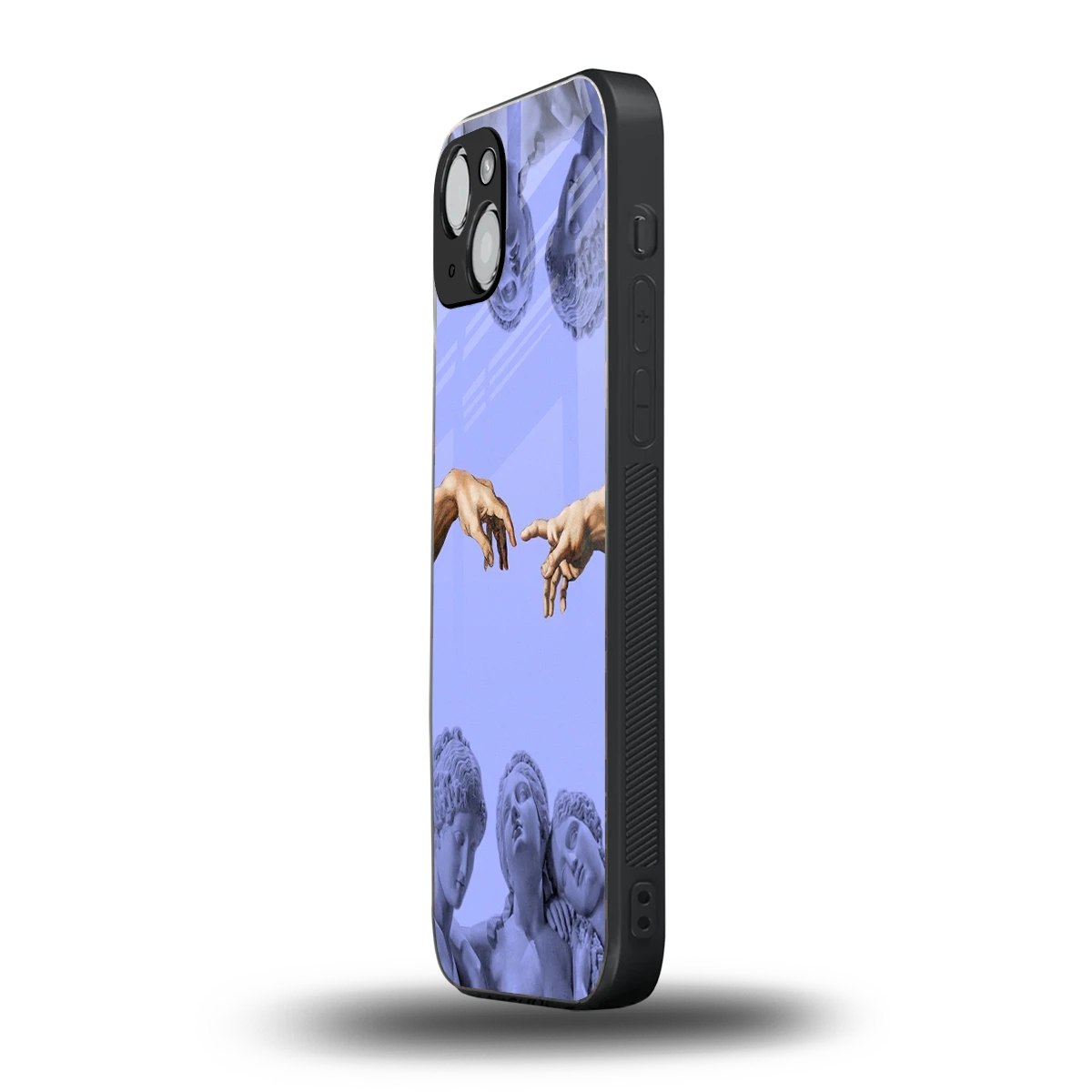 Sculpted Elegance iphone 15 mobile cover | shockproof glass phone case
