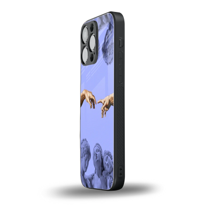 Sculpted Elegance iphone 16 pro max mobile cover | shockproof glass phone case