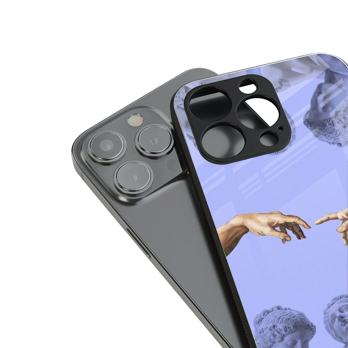 Sculpted Elegance stylish phone case for iphone 14 plus | glossy glass and slim fit