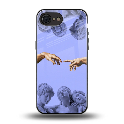 Sculpted Elegance back phone cover | glass case for iphone 16e