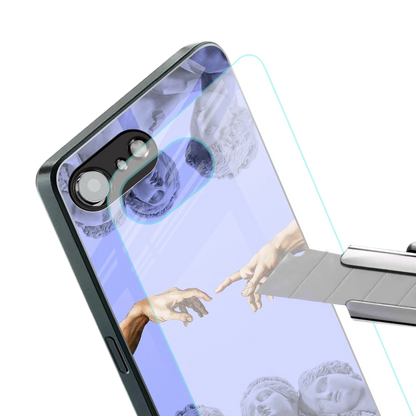 Sculpted Elegance stylish phone case for iphone 16e | glossy glass and slim fit
