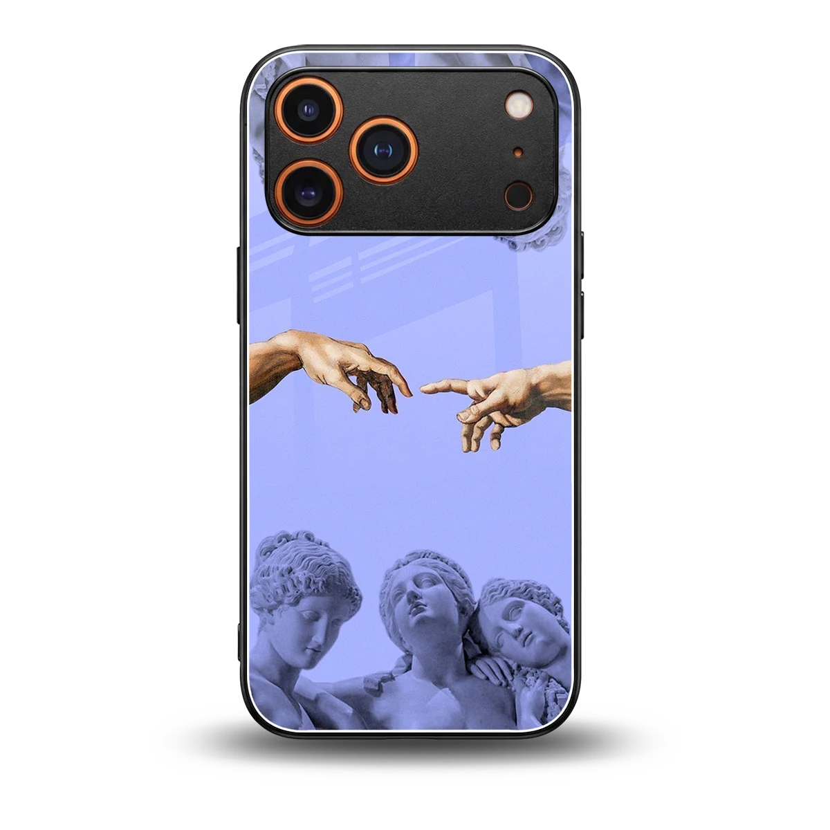 Sculpted Elegance back phone cover | glass case for iphone 17 pro