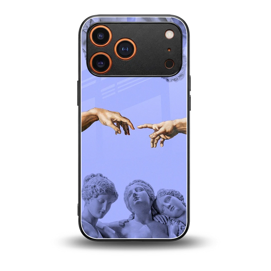Sculpted Elegance back phone cover | glass case for iphone 17 pro max