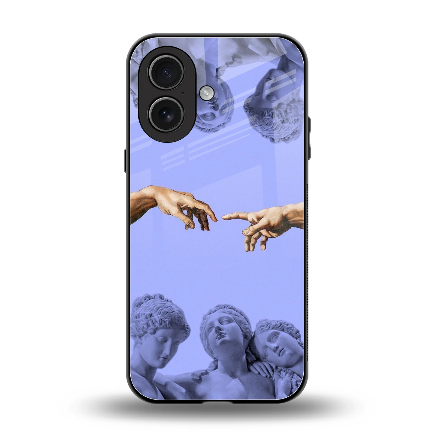 Sculpted Elegance back phone cover | glass case for iphone 17