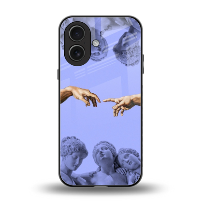 Sculpted Elegance back phone cover | glass case for iphone 17