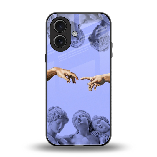 Sculpted Elegance back phone cover | glass case for iphone 17