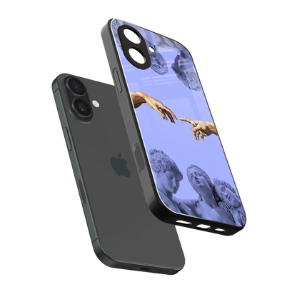 Sculpted Elegance sleek iphone 17 cover with tempered glass back and TPU edges