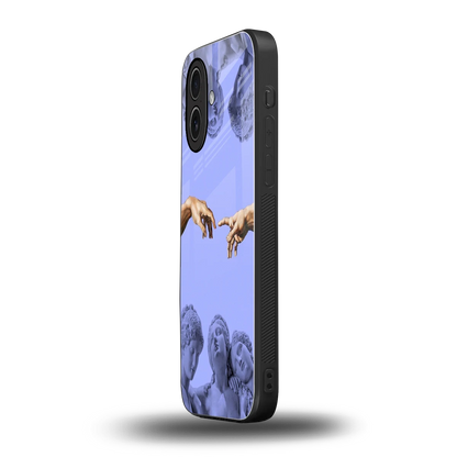 Sculpted Elegance iphone 17 mobile cover | shockproof glass phone case