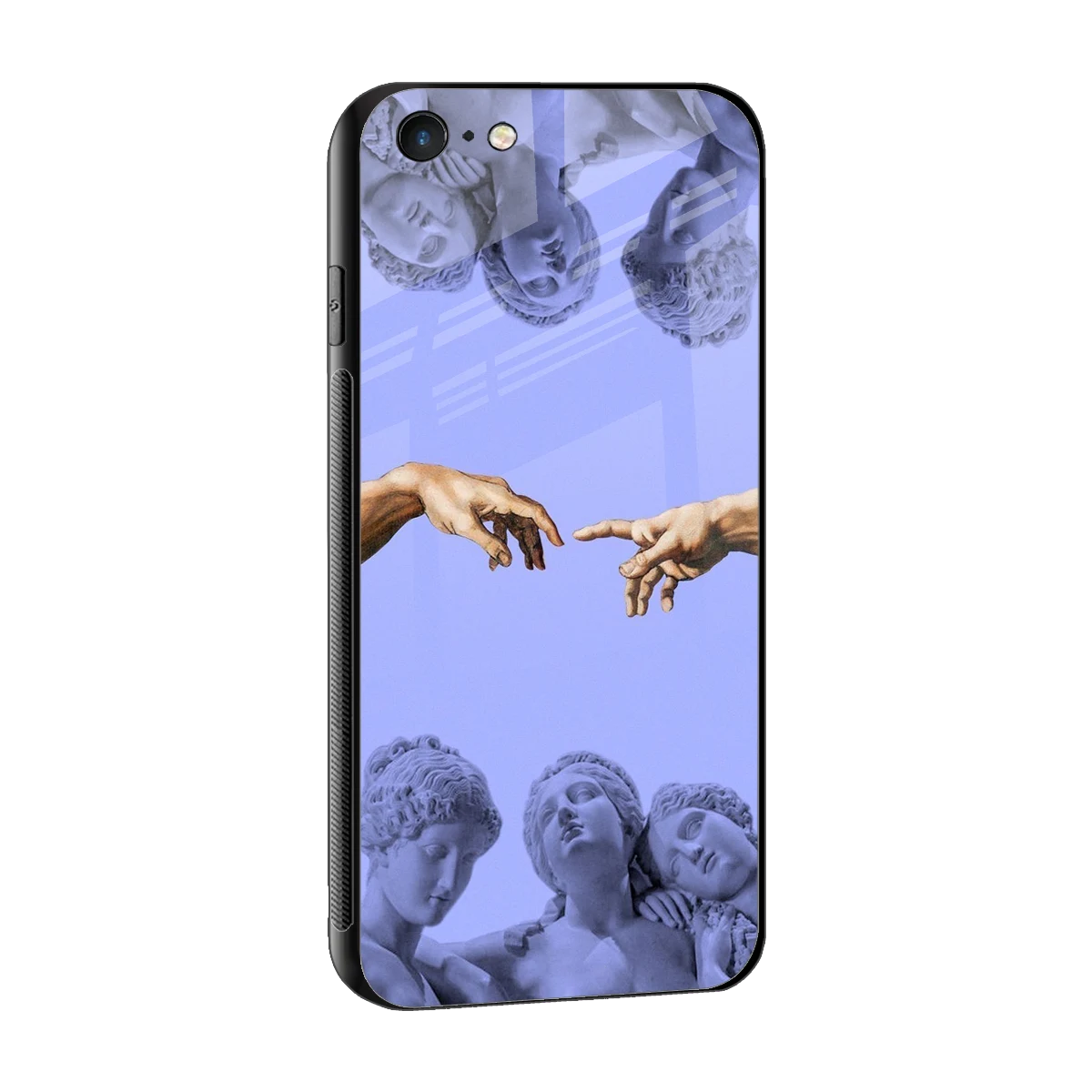 Sculpted Elegance sleek iphone 6s cover with tempered glass back and TPU edges