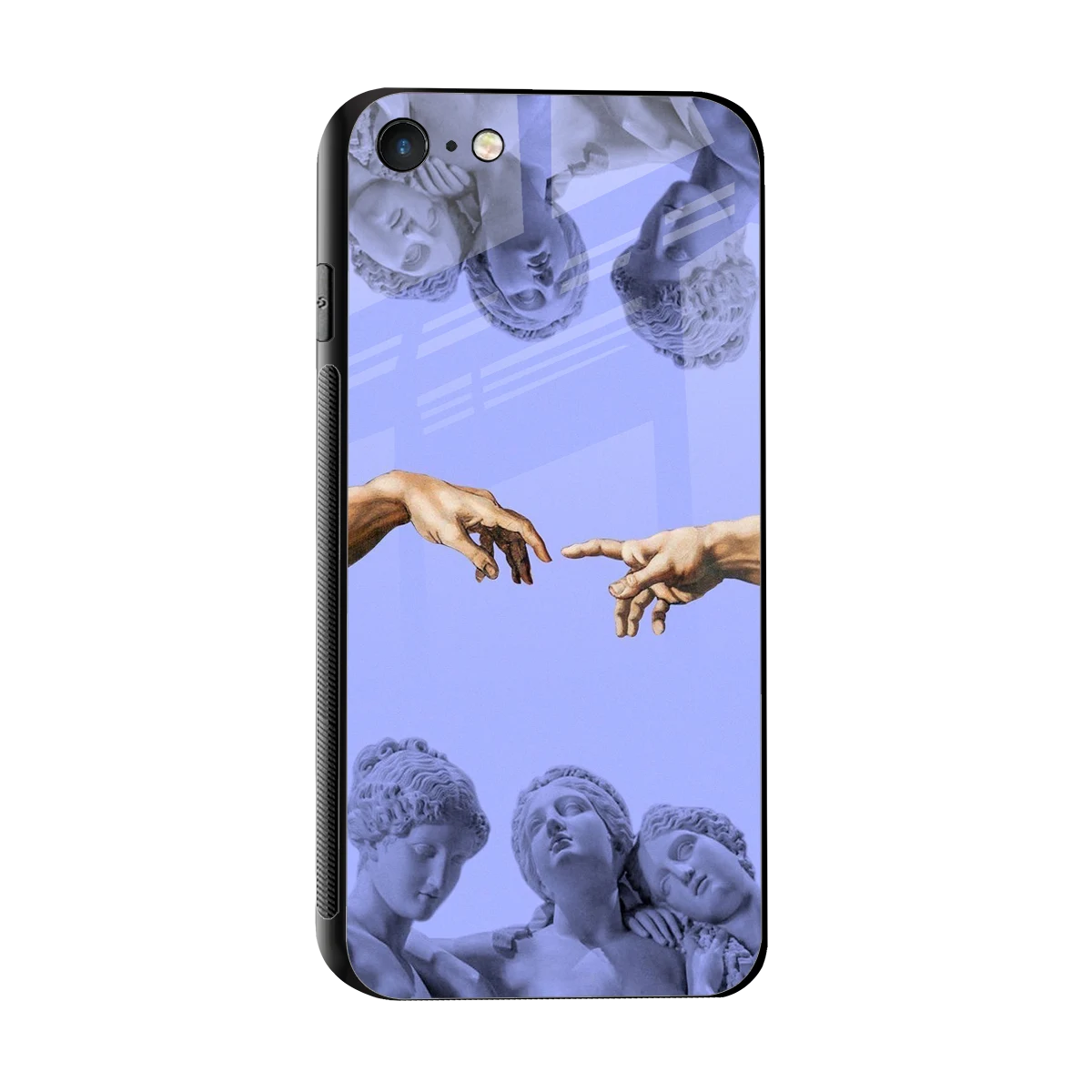 Sculpted Elegance sleek iphone 7 cover with tempered glass back and TPU edges