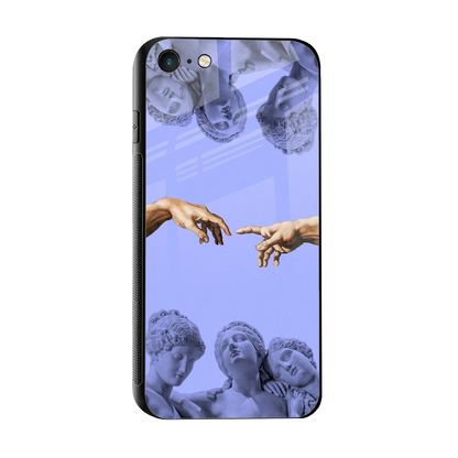 Sculpted Elegance sleek iphone 7 cover with tempered glass back and TPU edges
