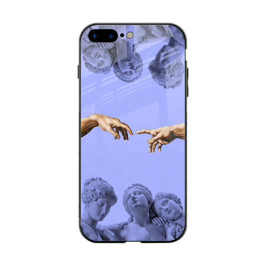 Sculpted Elegance back phone cover | glass case for iphone 8 plus