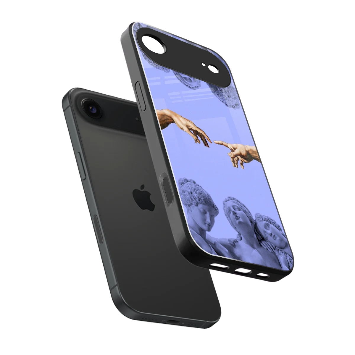 Sculpted Elegance sleek iphone air cover with tempered glass back and TPU edges