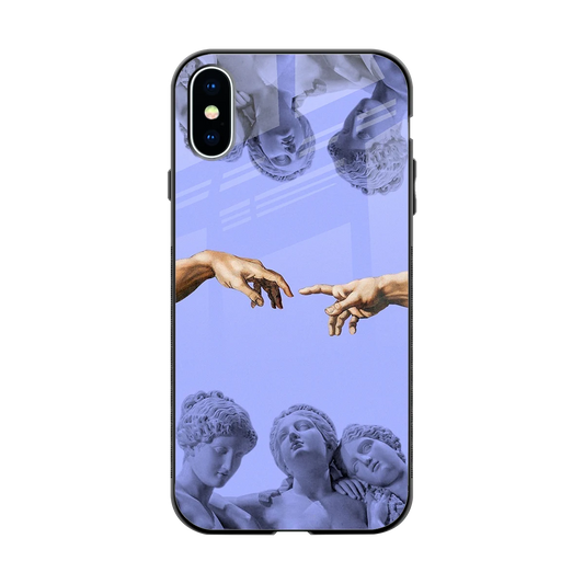 Sculpted Elegance back phone cover | glass case for iphone xs