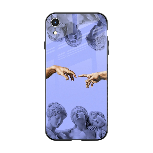 Sculpted Elegance back phone cover | glass case for iphone xr