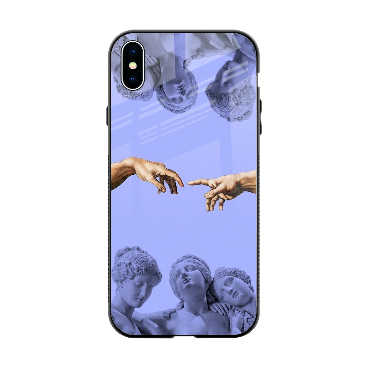 Sculpted Elegance back phone cover | glass case for iphone xs max