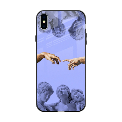 Sculpted Elegance back phone cover | glass case for iphone xs max