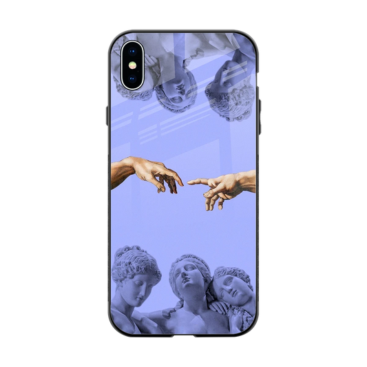Sculpted Elegance back phone cover | glass case for iphone xs max