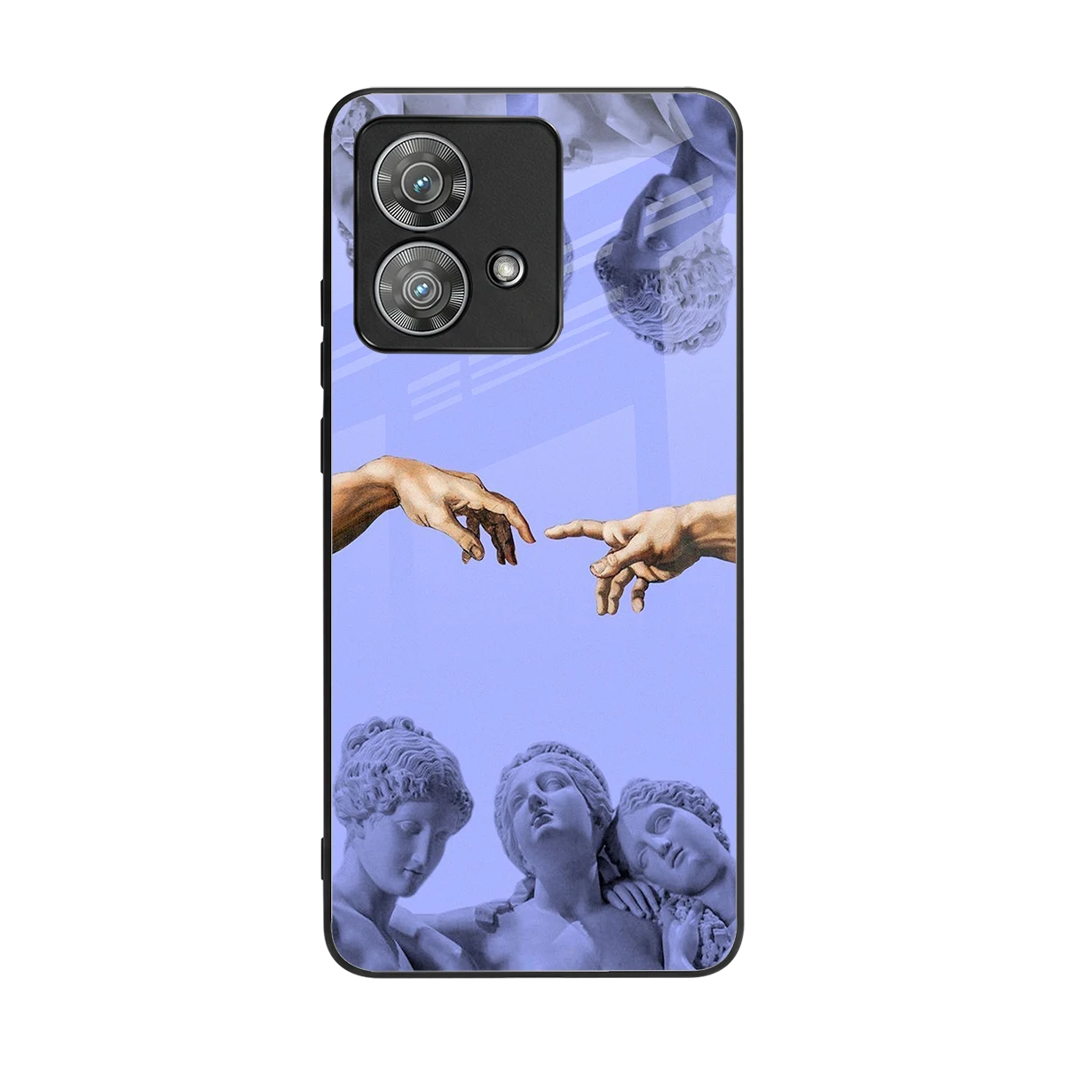 Sculpted Elegance back phone cover | glass case for motorola edge 40 neo 5g