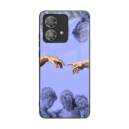 Sculpted Elegance back phone cover | glass case for motorola edge 40 neo 5g