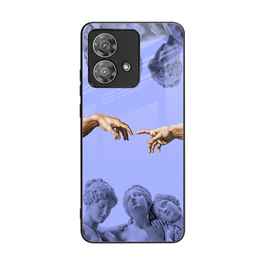 Sculpted Elegance back phone cover | glass case for motorola edge 40 neo 5g