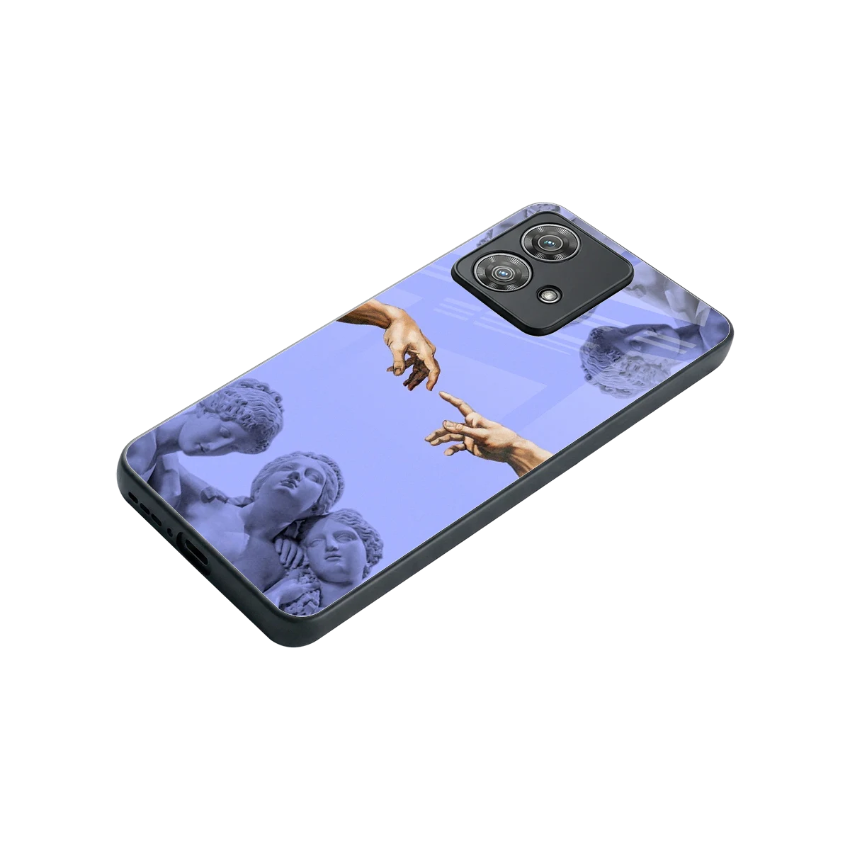 Sculpted Elegance stylish phone case for motorola edge 40 neo 5g | glossy glass and slim fit
