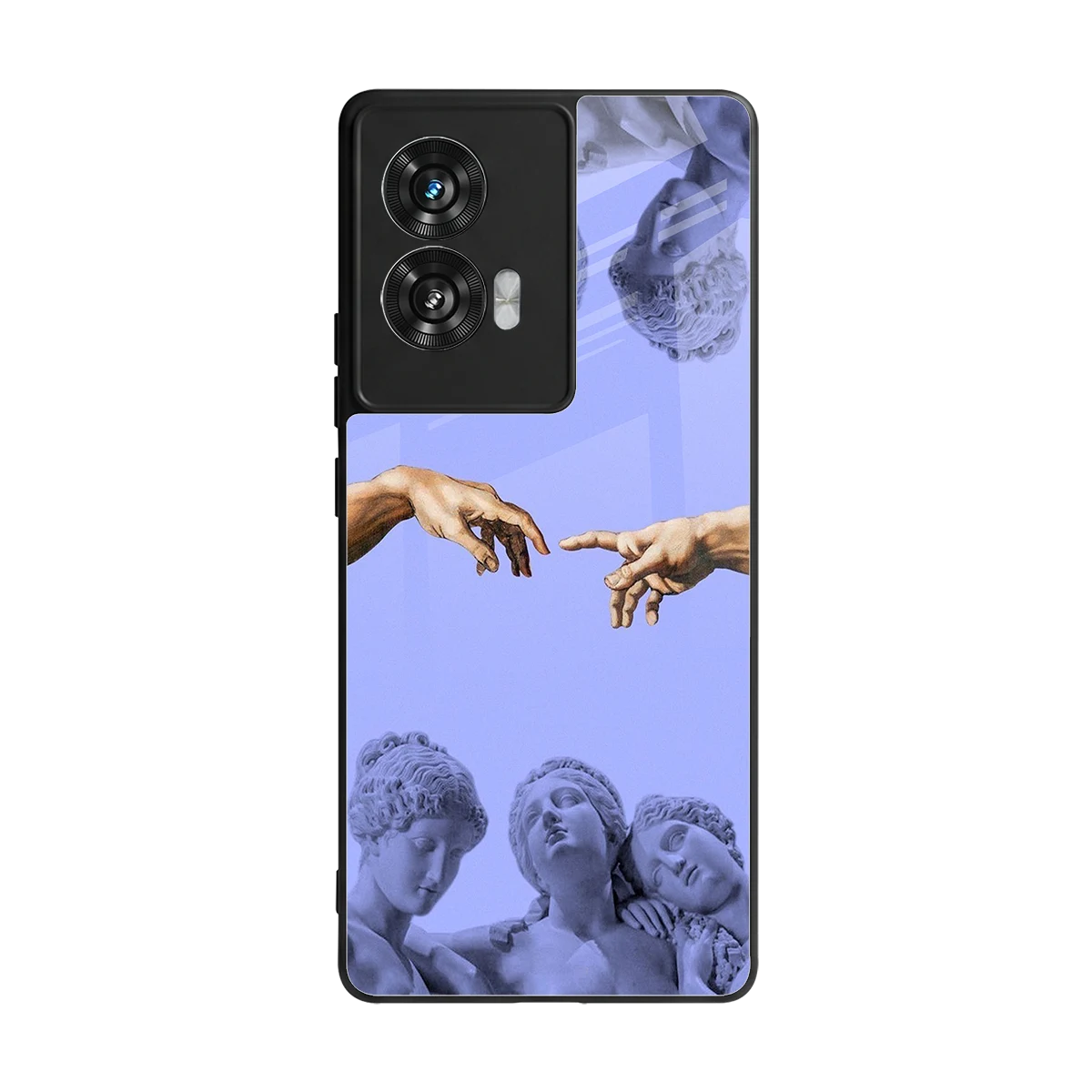 Sculpted Elegance back phone cover | glass case for motorola edge 50 fusion