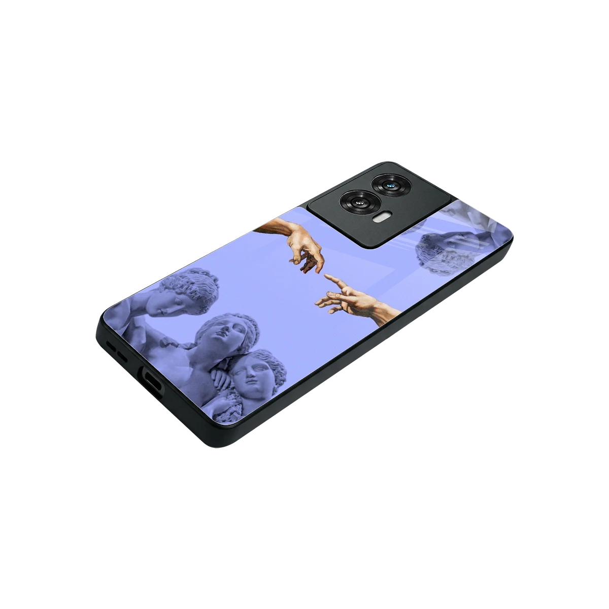 Sculpted Elegance stylish phone case for motorola edge 50 fusion | glossy glass and slim fit