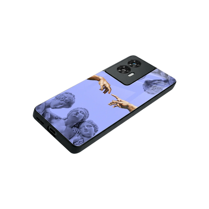 Sculpted Elegance stylish phone case for motorola edge 50 fusion | glossy glass and slim fit