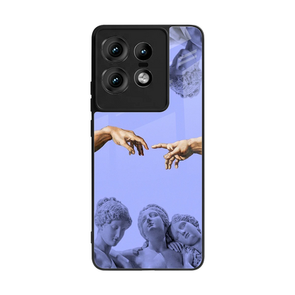 Sculpted Elegance back phone cover | glass case for motorola edge 50 pro
