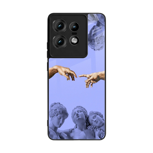Sculpted Elegance back phone cover | glass case for motorola edge 50 pro