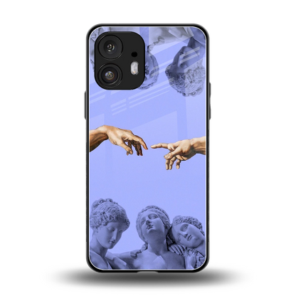 Sculpted Elegance back phone cover | glass case for nothing phone 2