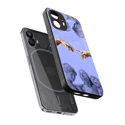 Sculpted Elegance sleek nothing phone 2 cover with tempered glass back and TPU edges
