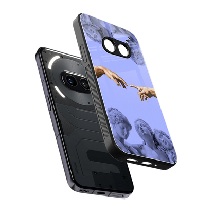 Sculpted Elegance sleek nothing phone 2a cover with tempered glass back and TPU edges