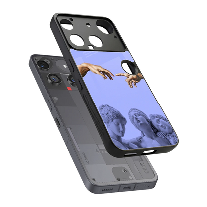 Sculpted Elegance sleek nothing phone 3 cover with tempered glass back and TPU edges
