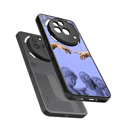Sculpted Elegance sleek nothing phone 3a pro cover with tempered glass back and TPU edges