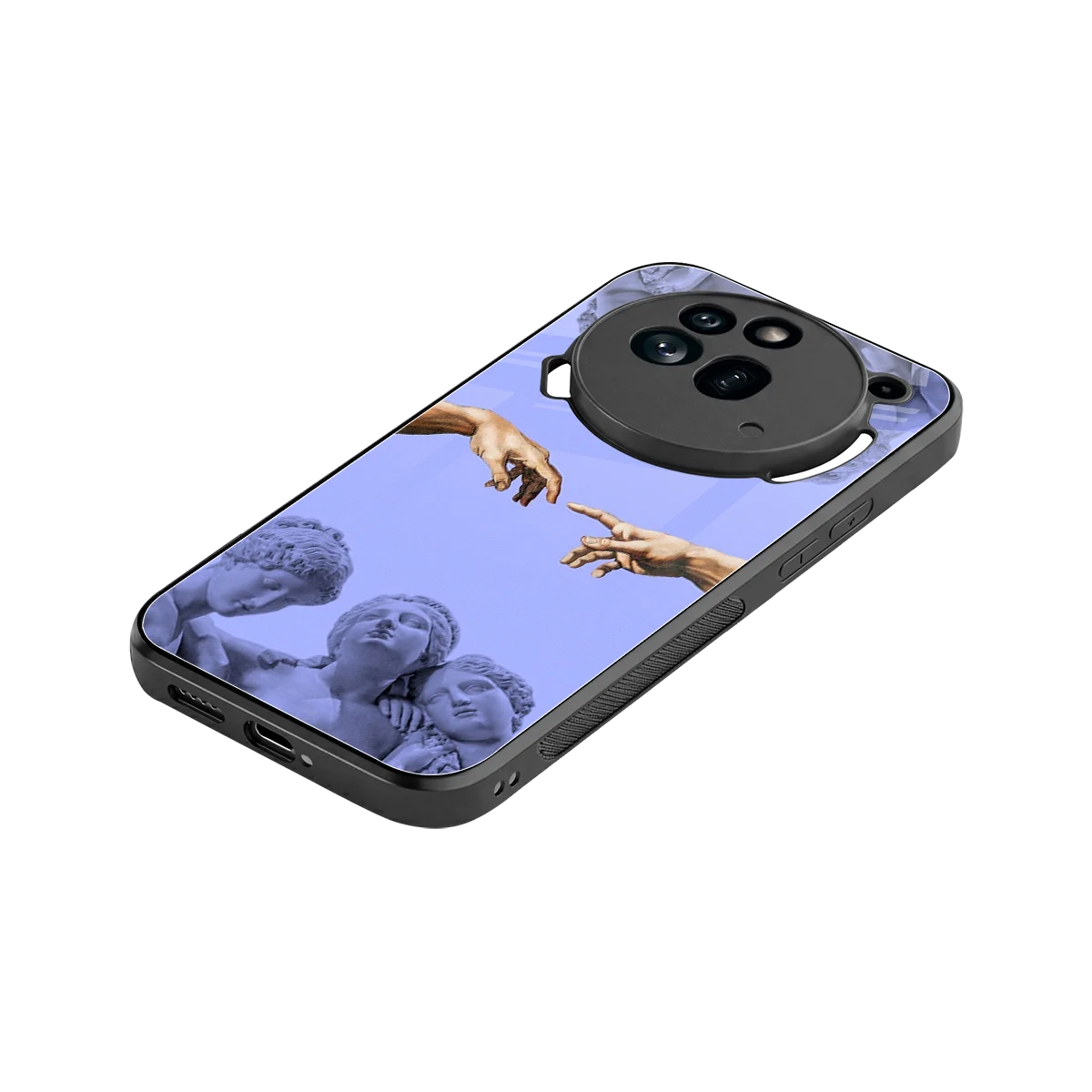 Sculpted Elegance stylish phone case for nothing phone 3a pro | glossy glass and slim fit