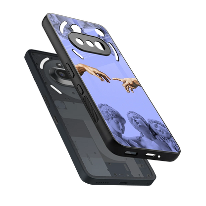 Sculpted Elegance sleek nothing phone 3a cover with tempered glass back and TPU edges