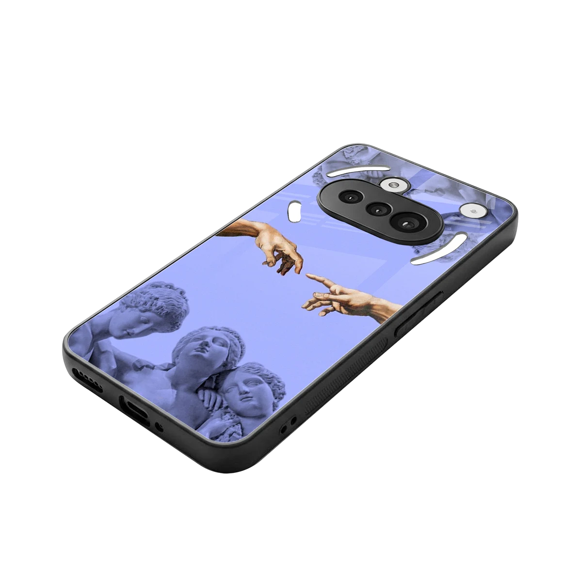 Sculpted Elegance stylish phone case for nothing phone 3a | glossy glass and slim fit
