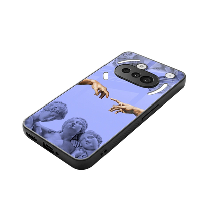 Sculpted Elegance stylish phone case for nothing phone 3a | glossy glass and slim fit