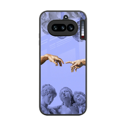 Sculpted Elegance back phone cover | glass case for nothing phone 4a
