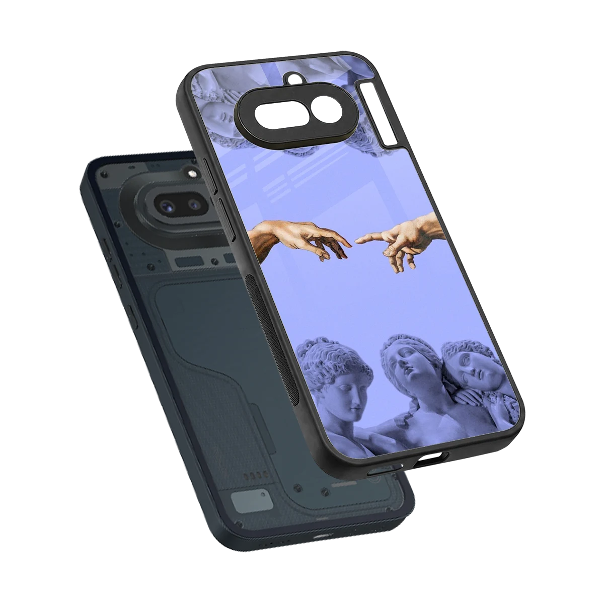 Sculpted Elegance sleek nothing phone 4a cover with tempered glass back and TPU edges