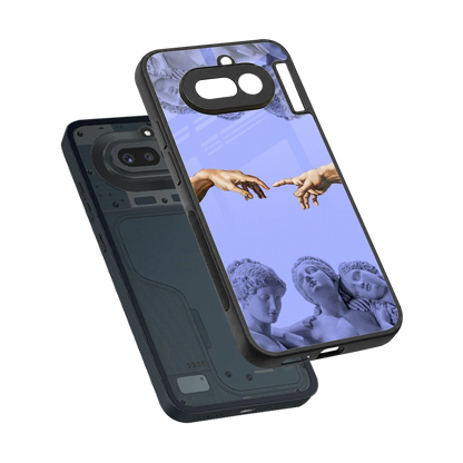 Sculpted Elegance sleek nothing phone 4a cover with tempered glass back and TPU edges