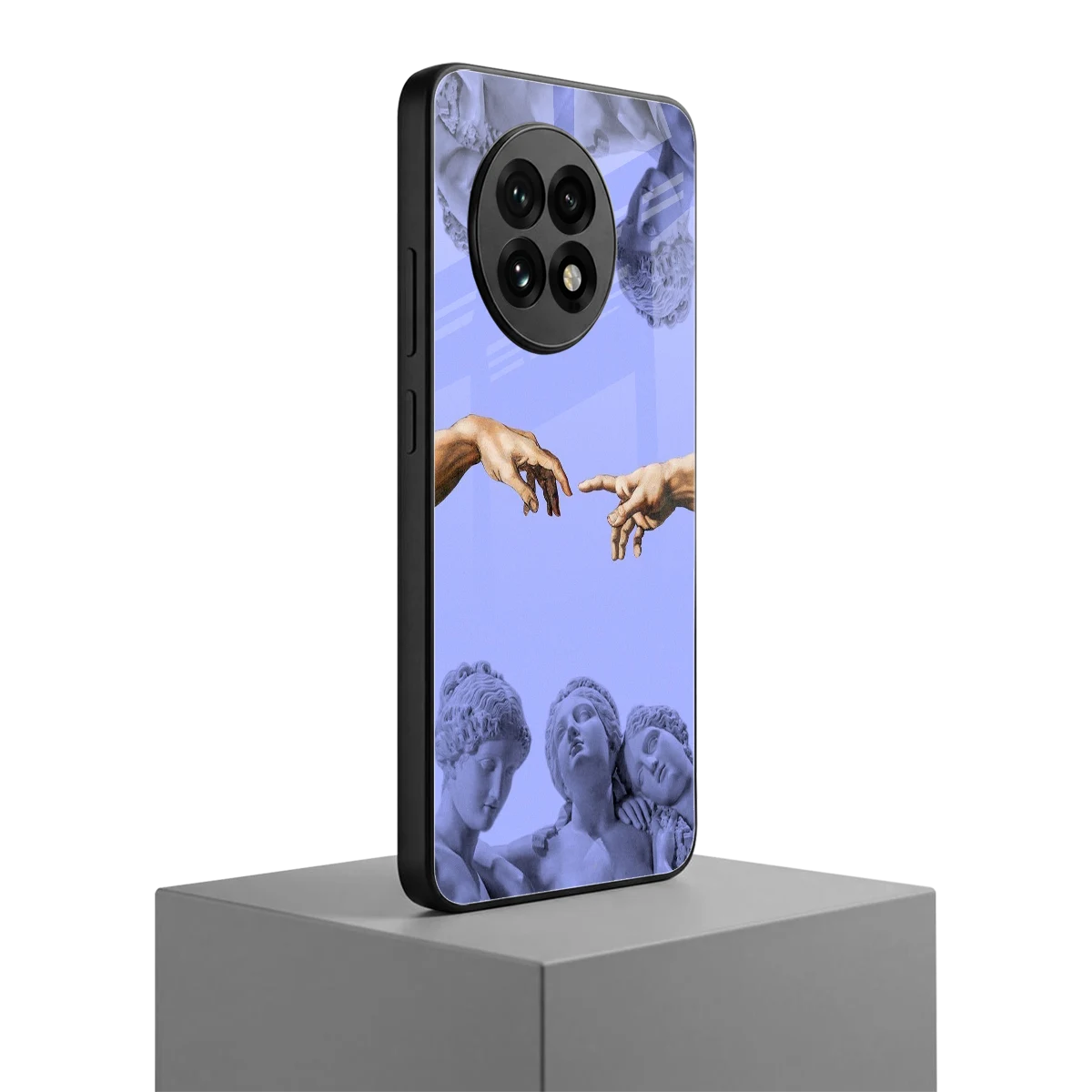 Sculpted Elegance oneplus 13r mobile cover | shockproof glass phone case